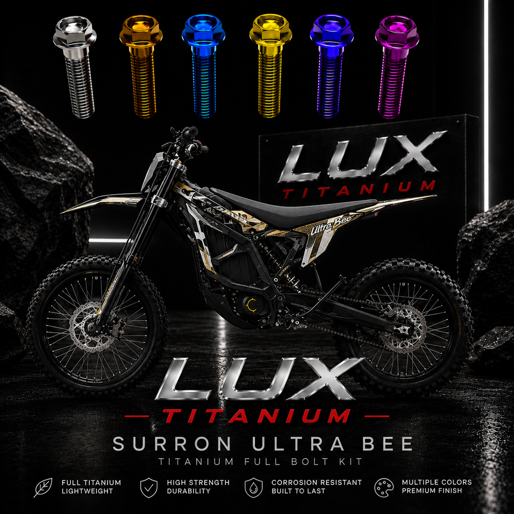 LUX Titanium — Surron Ultra Bee Titanium Full Bolt Kit