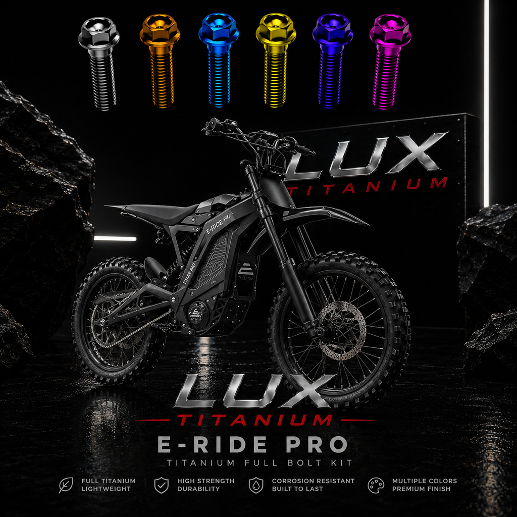 LUX Titanium — E-Ride Pro Titanium Full Bolt Kit